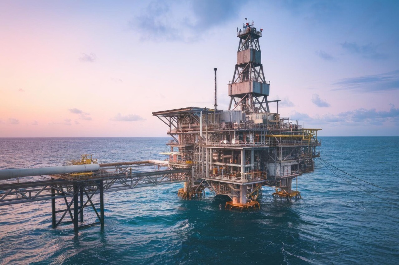 offshore-oil-rig-extracting-petroleum-sunset-ocean_641010-86960